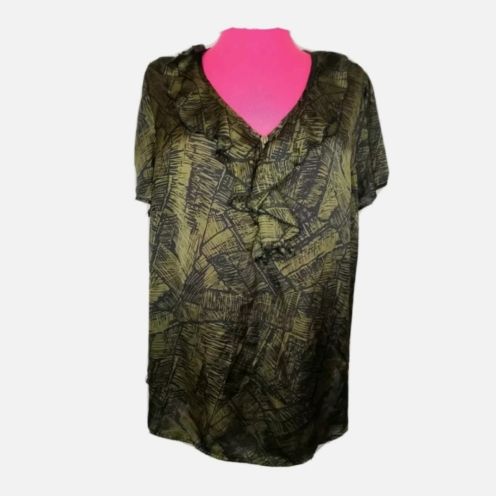 CATO Green Top Womens Plus sz 22/24W